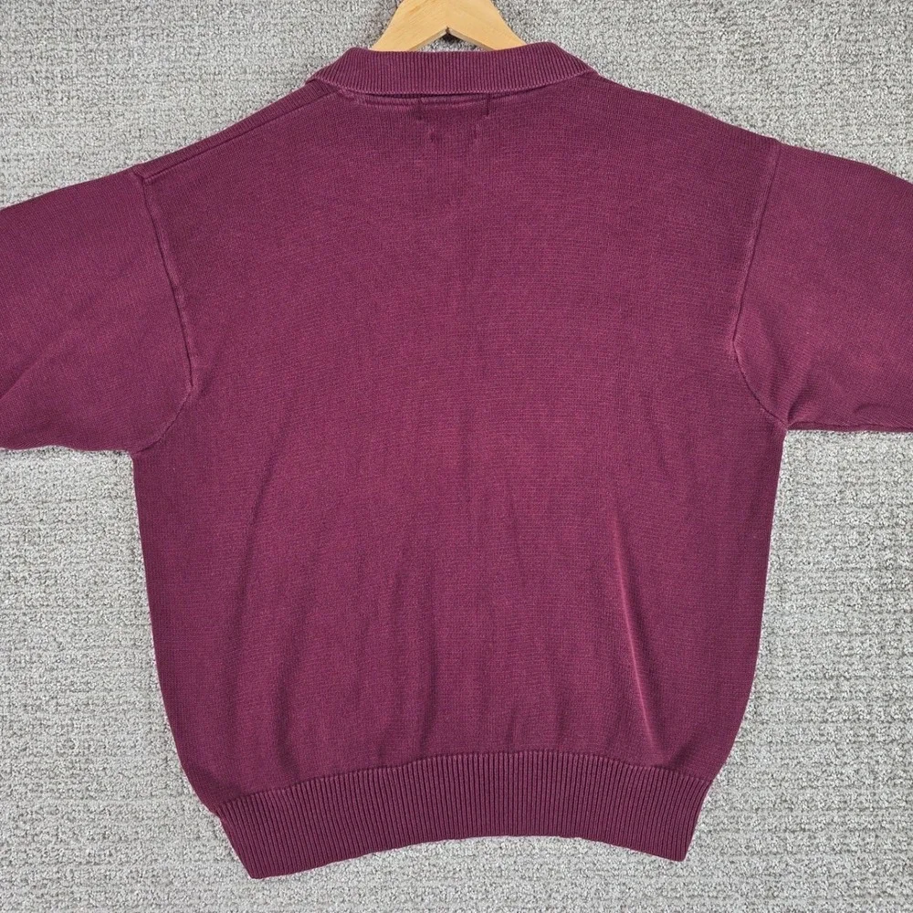 Polo Ralph Lauren Men's‎ Burgundy Knit Long Sleeve Sweater Shirt Size XL